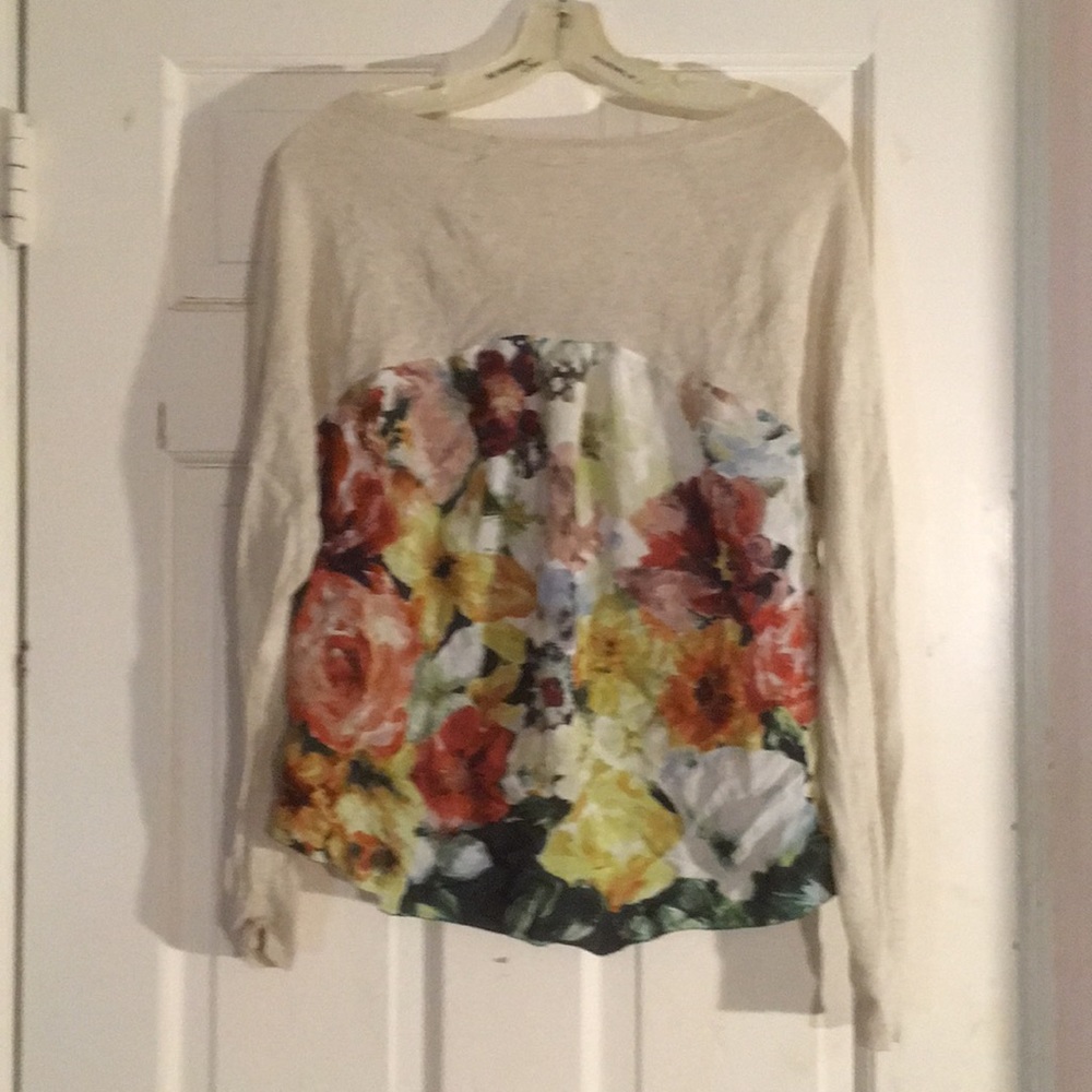 Anthro Floral Top